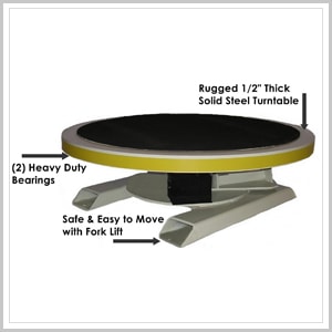 exhibit turntables